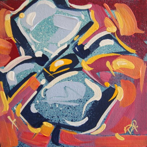 "Flower Abstraction 184" original fine art by Roger Akesson "Flower Abstraction 184" original fine art by Roger Akesson