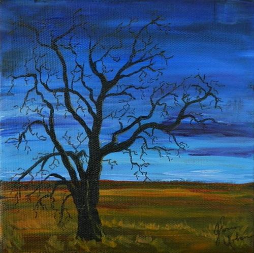 "Tree in field" original fine art by Gloria Urban "Tree in field" original fine art by Gloria Urban