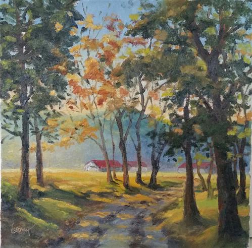 "Sunrise at Huzzah Valley" original fine art by Veronica Brown "Sunrise at Huzzah Valley" original fine art by Veronica Brown