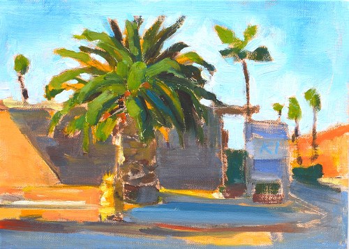 "Street, Ocean Beach" original fine art by Kevin Inman "Street, Ocean Beach" original fine art by Kevin Inman