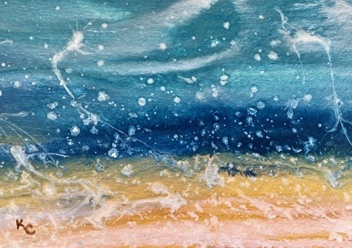 "ROYAL SPLASH-BEACH BASH SALE #3" original fine art by Kimberly Conrad "ROYAL SPLASH-BEACH BASH SALE #3" original fine art by Kimberly Conrad