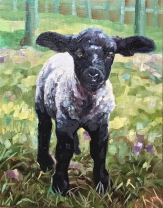 "LAMBKIN" original fine art by Kristy Tracy "LAMBKIN" original fine art by Kristy Tracy