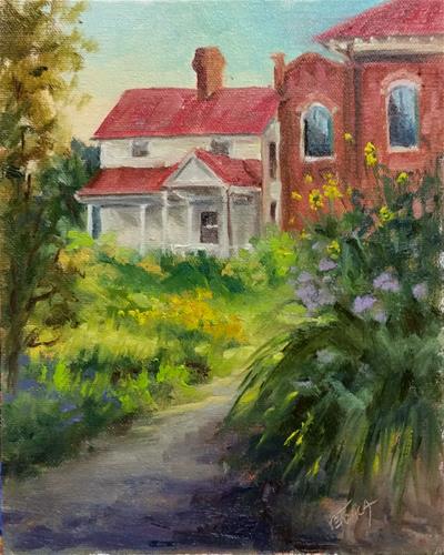 "Bascom House-en plein air" original fine art by Veronica Brown "Bascom House-en plein air" original fine art by Veronica Brown