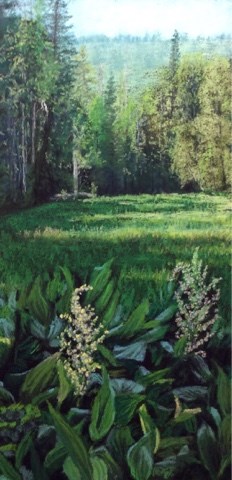 "WHEN CORN LILIES BLOOM" original fine art by Marti Walker "WHEN CORN LILIES BLOOM" original fine art by Marti Walker
