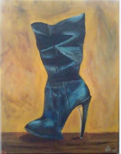 "Boot it" original fine art by Gerri Obrecht "Boot it" original fine art by Gerri Obrecht