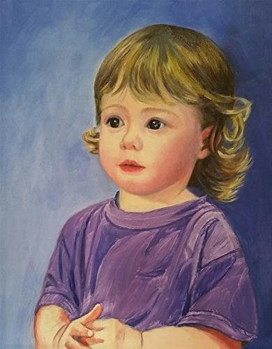 "Little Sarah" original fine art by Michelle Rideout "Little Sarah" original fine art by Michelle Rideout