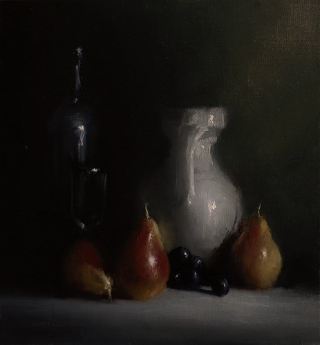 "Arrangement with Pears" original fine art by Neil Carroll "Arrangement with Pears" original fine art by Neil Carroll