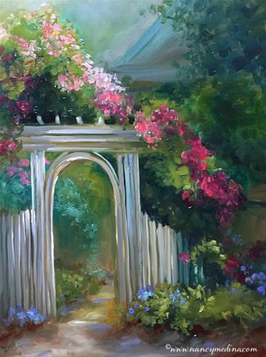 "Garden Vista - Nancy Medina Art Classes and Videos" original fine art by Nancy Medina "Garden Vista - Nancy Medina Art Classes and Videos" original fine art by Nancy Medina