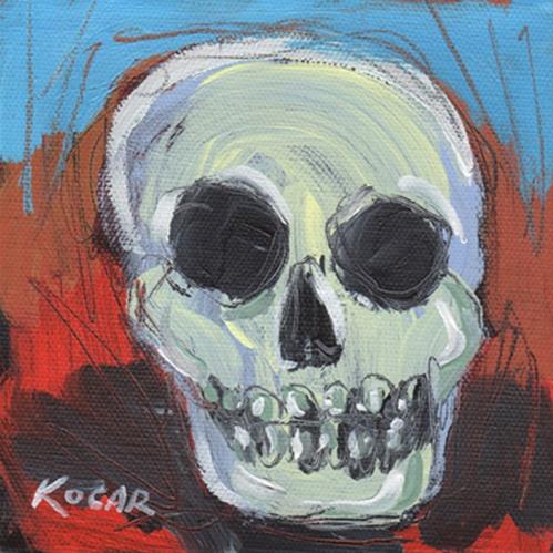 "Fall Skull #5" original fine art by George Kocar "Fall Skull #5" original fine art by George Kocar