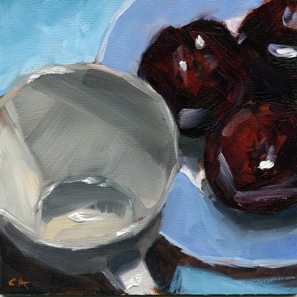 "Black & Blues" original fine art by Cynthia Armstrong "Black & Blues" original fine art by Cynthia Armstrong
