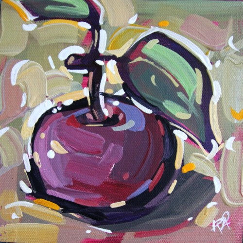 "Apple Abstraction 29" original fine art by Roger Akesson "Apple Abstraction 29" original fine art by Roger Akesson