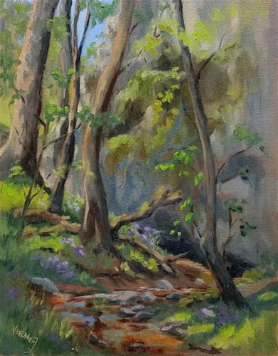"Spring at Meramec State Park-en plein air" original fine art by Veronica Brown "Spring at Meramec State Park-en plein air" original fine art by Veronica Brown