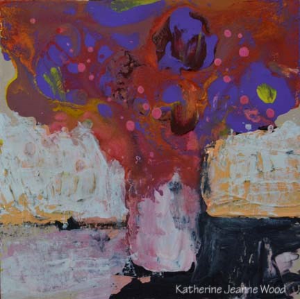 "Floral Series No 46" original fine art by Katie Jeanne Wood "Floral Series No 46" original fine art by Katie Jeanne Wood