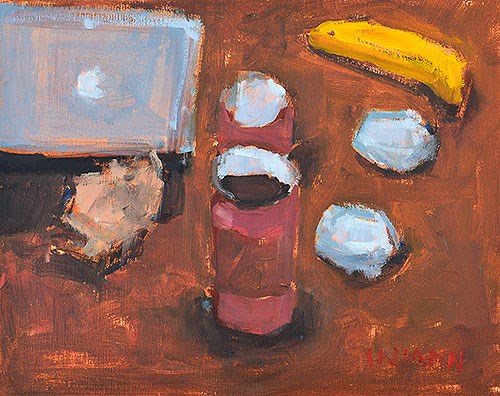"Breakfast Painting" original fine art by Kevin Inman "Breakfast Painting" original fine art by Kevin Inman
