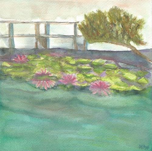 "Chinese Garden, Portland OR" original fine art by Laura Denning "Chinese Garden, Portland OR" original fine art by Laura Denning