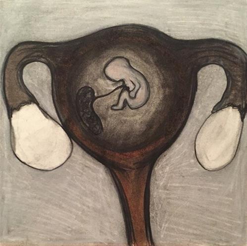 "Life Liver" original fine art by Madeleine Hoffmeister "Life Liver" original fine art by Madeleine Hoffmeister