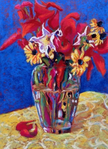 "Frontyard Bouquet" original fine art by Cindy Gillett "Frontyard Bouquet" original fine art by Cindy Gillett