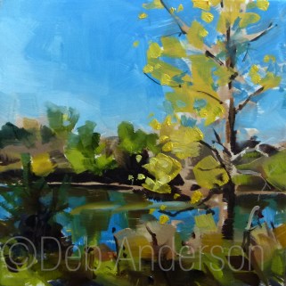 "Oil Painting: Cottonwood" original fine art by Deb Anderson "Oil Painting: Cottonwood" original fine art by Deb Anderson