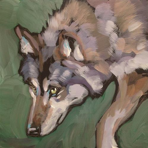"Stalking" original fine art by Kat Corrigan "Stalking" original fine art by Kat Corrigan