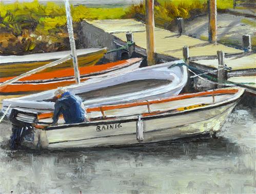 "Tying Up" original fine art by Peter Bain "Tying Up" original fine art by Peter Bain