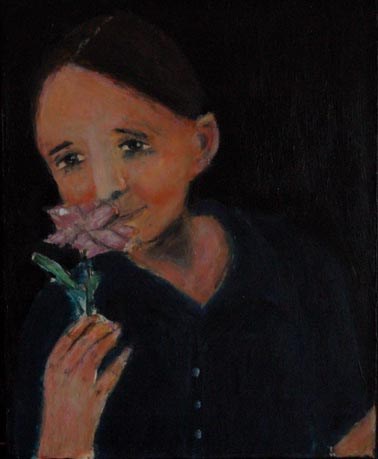 "Boys Like Flowers, Too" original fine art by Katie Jeanne Wood "Boys Like Flowers, Too" original fine art by Katie Jeanne Wood
