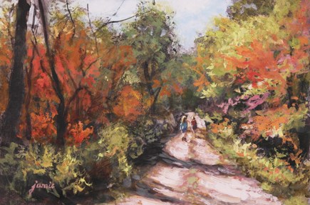 "Autumn Hike" original fine art by Jamie Williams Grossman "Autumn Hike" original fine art by Jamie Williams Grossman