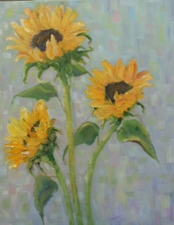 "Sunflowers" original fine art by Maggie Flatley "Sunflowers" original fine art by Maggie Flatley