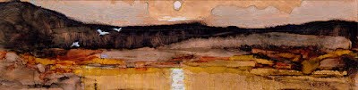 "Moonrise - Ink On Copper." original fine art by Julie Ford Oliver "Moonrise - Ink On Copper." original fine art by Julie Ford Oliver