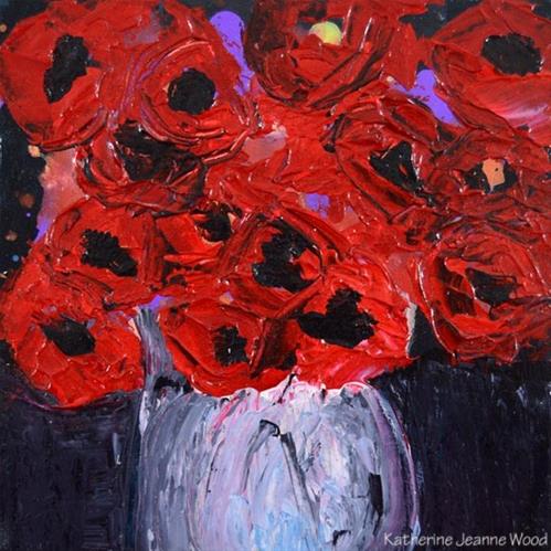 "Flower Series No 55" original fine art by Katie Jeanne Wood "Flower Series No 55" original fine art by Katie Jeanne Wood