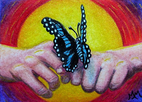 "Faith Trust Unity" original fine art by Monique Morin Matson "Faith Trust Unity" original fine art by Monique Morin Matson