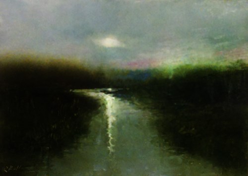 "Reflections in the River" original fine art by Bob Kimball "Reflections in the River" original fine art by Bob Kimball