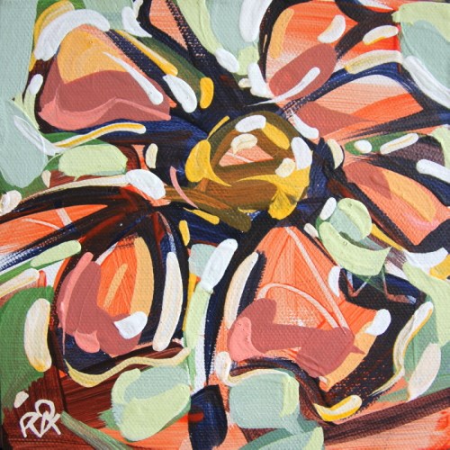 "Flower Abstraction 231" original fine art by Roger Akesson "Flower Abstraction 231" original fine art by Roger Akesson