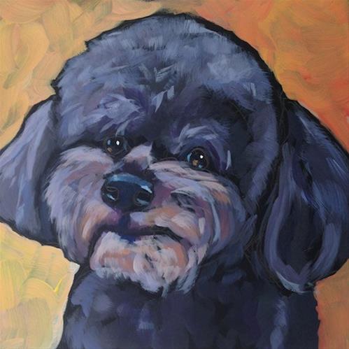 "July 7, Georgie" original fine art by Kat Corrigan "July 7, Georgie" original fine art by Kat Corrigan