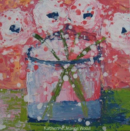"Flower Series No 77" original fine art by Katie Jeanne Wood "Flower Series No 77" original fine art by Katie Jeanne Wood