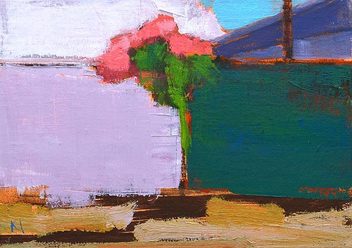 "Bougainvillea Near Grandma’s Tofu" original fine art by Kevin Inman "Bougainvillea Near Grandma’s Tofu" original fine art by Kevin Inman