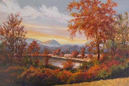 "Hudson Highlands in Autumn" original fine art by Jamie Williams Grossman "Hudson Highlands in Autumn" original fine art by Jamie Williams Grossman