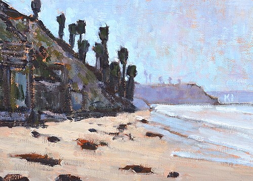"Grandview Beach, Encinitas" original fine art by Kevin Inman "Grandview Beach, Encinitas" original fine art by Kevin Inman