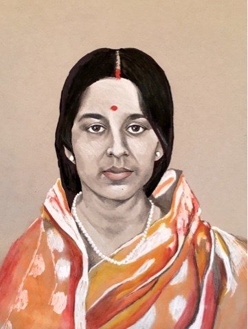 "Mom" original fine art by Piya Samant "Mom" original fine art by Piya Samant
