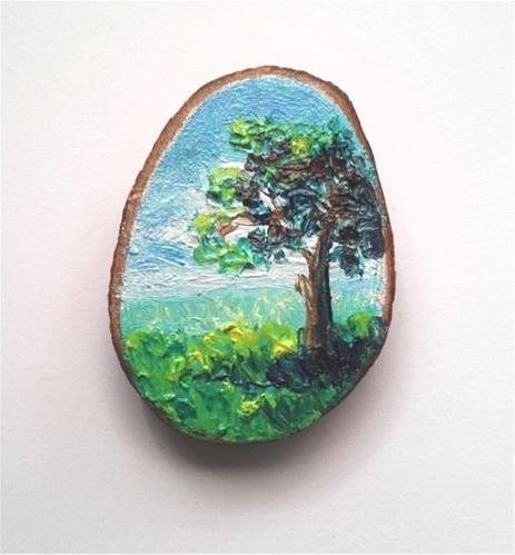 "Mini Oil Painting Tree Landscape " original fine art by Camille Morgan "Mini Oil Painting Tree Landscape " original fine art by Camille Morgan