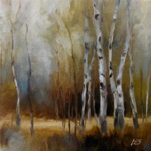 "Roadside Autumn Birch" original fine art by ~ces~ Christine E. S. Code "Roadside Autumn Birch" original fine art by ~ces~ Christine E. S. Code