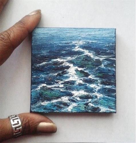 "Sea Waves" original fine art by Camille Morgan "Sea Waves" original fine art by Camille Morgan