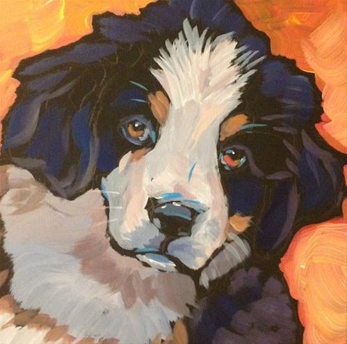 "July 28, Handsome Harry" original fine art by Kat Corrigan "July 28, Handsome Harry" original fine art by Kat Corrigan