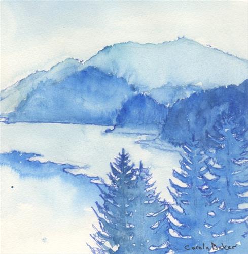 "View from Jubilee Cabin" original fine art by Carole Baker "View from Jubilee Cabin" original fine art by Carole Baker