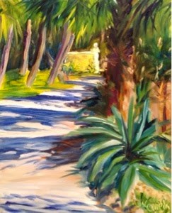 "Sunny Pathways" original fine art by Debra Kennedy "Sunny Pathways" original fine art by Debra Kennedy