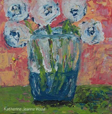 "Floral Series No 57" original fine art by Katie Jeanne Wood "Floral Series No 57" original fine art by Katie Jeanne Wood