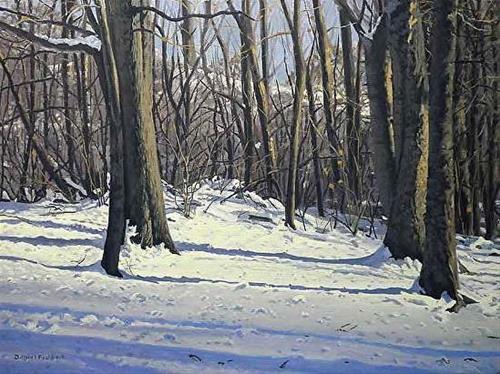"Snowy Afternoon" original fine art by Daniel Fishback "Snowy Afternoon" original fine art by Daniel Fishback