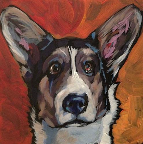 "July 20, Cecil!" original fine art by Kat Corrigan "July 20, Cecil!" original fine art by Kat Corrigan