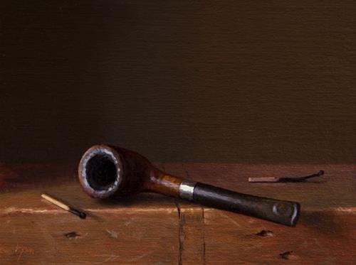 "Ceci est peut-etre une pipe (Pipe with Two Matches)" original fine art by Abbey Ryan "Ceci est peut-etre une pipe (Pipe with Two Matches)" original fine art by Abbey Ryan