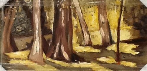 "SUNLIT FOREST" original fine art by Charlotte Bankhead Hedrick "SUNLIT FOREST" original fine art by Charlotte Bankhead Hedrick