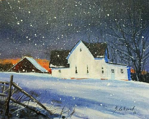 "Margaret Brown's Farmhouse" original fine art by Steve Gibson "Margaret Brown's Farmhouse" original fine art by Steve Gibson